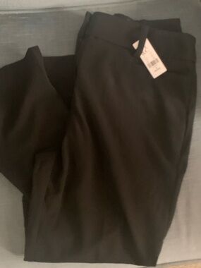 NY&Co Black Stretch Dress Ankle Pants w/Banded Waist & Belt Loops. Size 6P. NWT